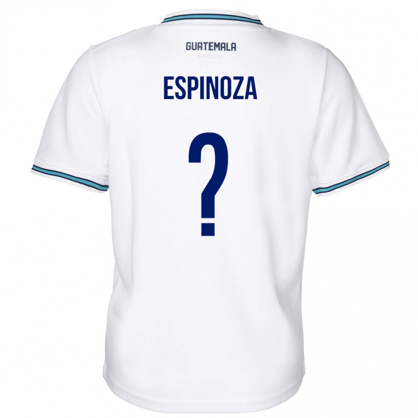 Niño Fútbol Camiseta Guatemala José Espinoza #0 Blanco 1ª Equipación 24-26 México