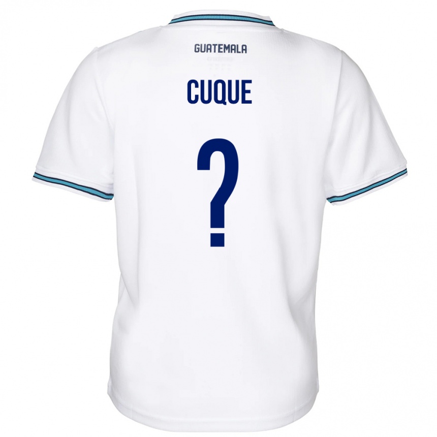 Niño Fútbol Camiseta Guatemala Diego Cuque #0 Blanco 1ª Equipación 24-26 México