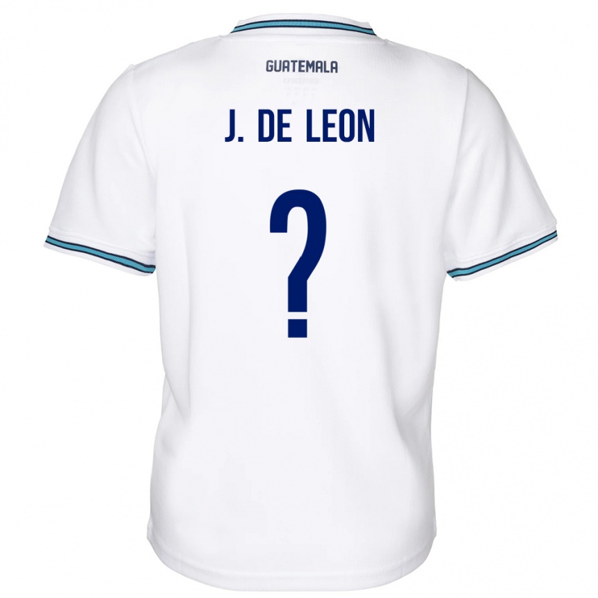 Niño Fútbol Camiseta Guatemala Jose De Leon #0 Blanco 1ª Equipación 24-26 México