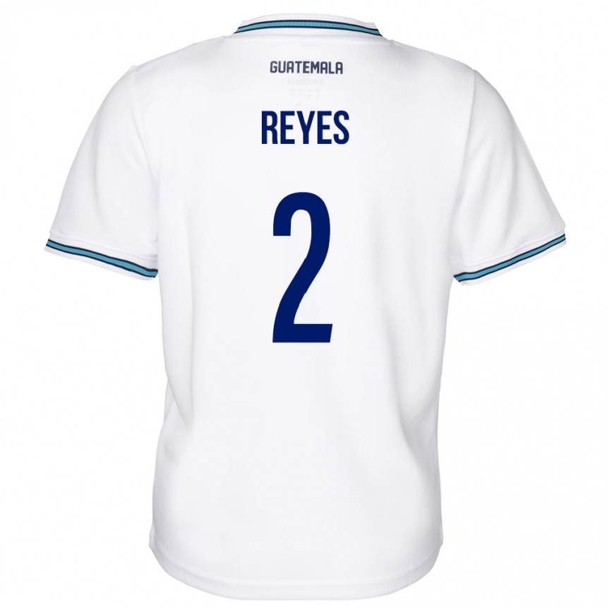Niño Fútbol Camiseta Guatemala Samantha Reyes #2 Blanco 1ª Equipación 24-26 México