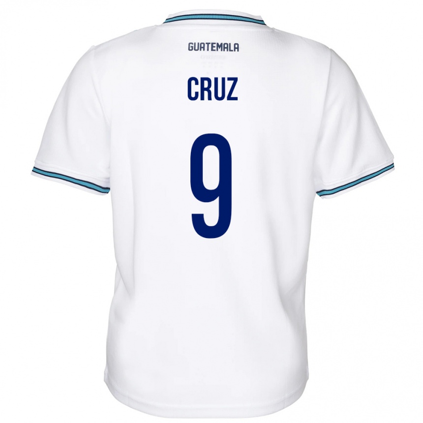 Niño Fútbol Camiseta Guatemala Celsa Cruz #9 Blanco 1ª Equipación 24-26 México