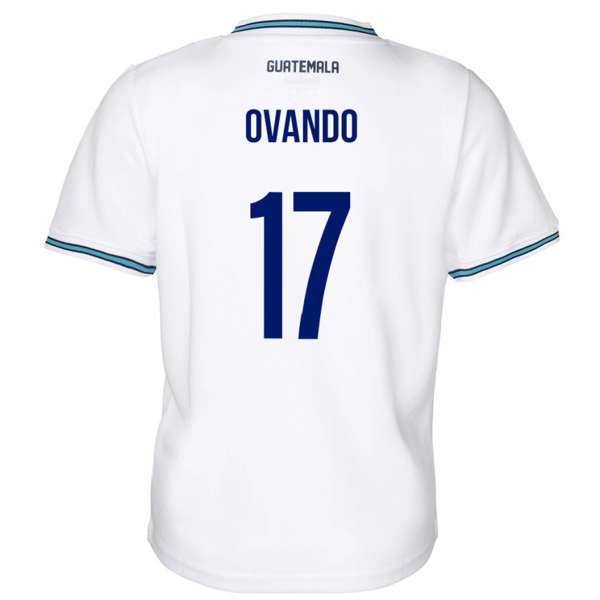 Niño Fútbol Camiseta Guatemala Sandra Ovando #17 Blanco 1ª Equipación 24-26 México