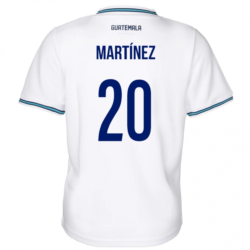 Niño Fútbol Camiseta Guatemala Ana Lucía Martínez #20 Blanco 1ª Equipación 24-26 México