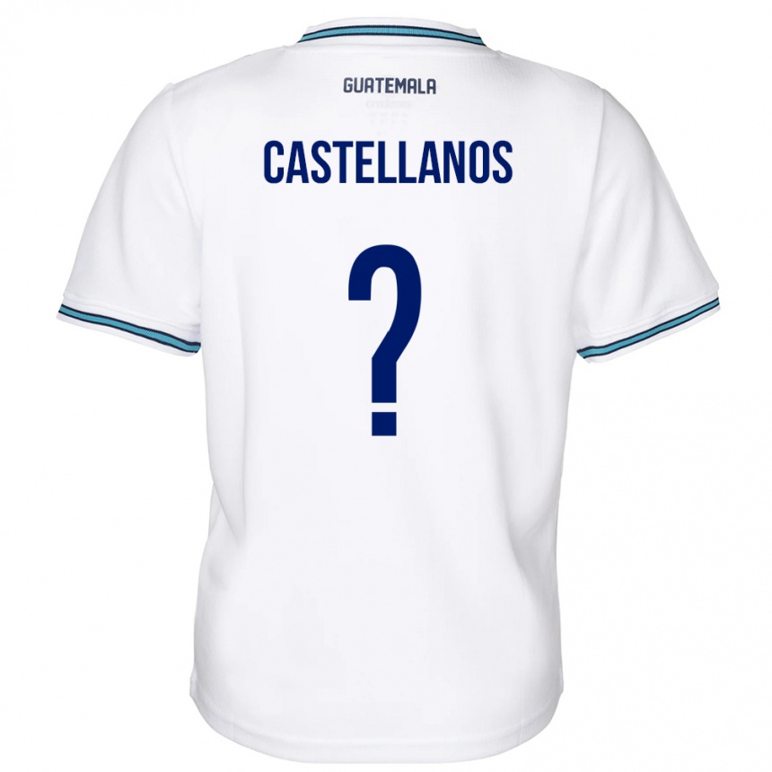 Niño Fútbol Camiseta Guatemala Jezmin Castellanos #0 Blanco 1ª Equipación 24-26 México