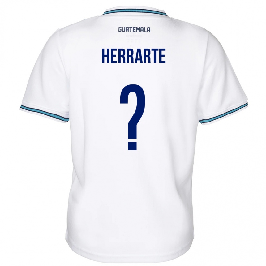 Niño Fútbol Camiseta Guatemala María Herrarte #0 Blanco 1ª Equipación 24-26 México