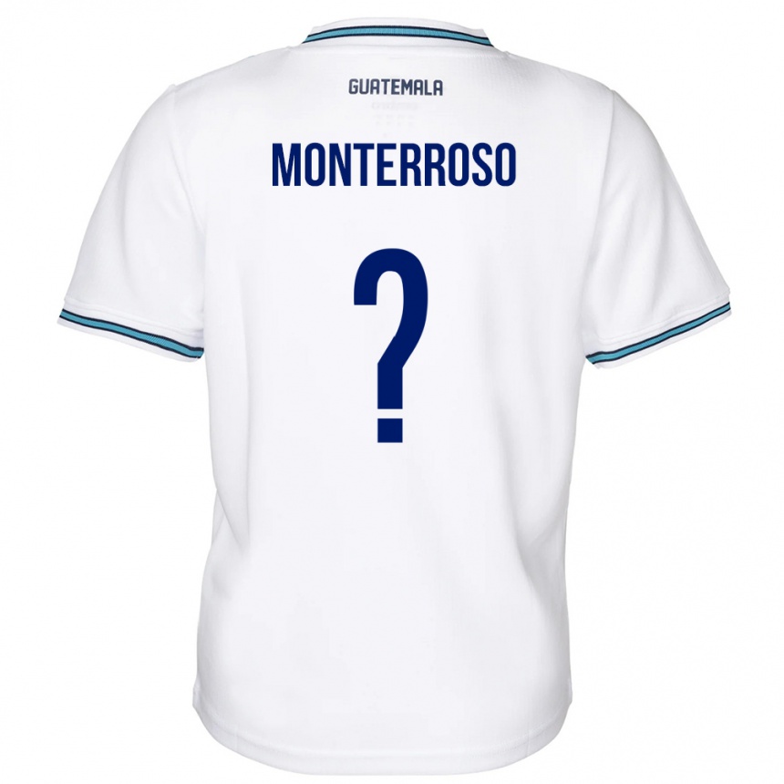 Niño Fútbol Camiseta Guatemala María Monterroso #0 Blanco 1ª Equipación 24-26 México