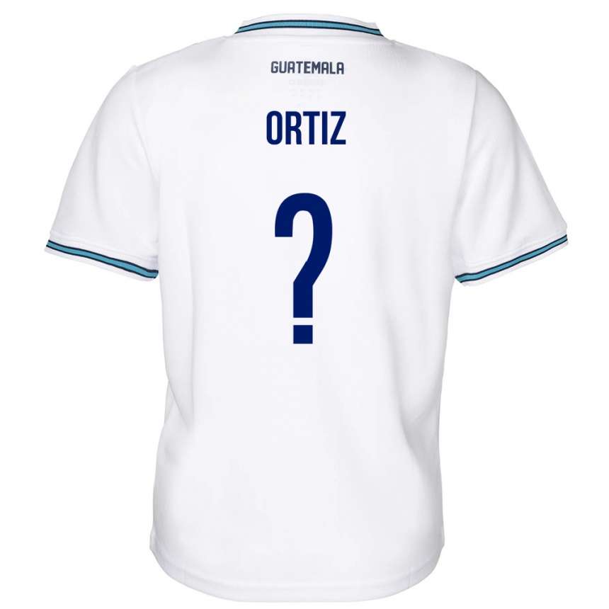 Niño Fútbol Camiseta Guatemala Jenifer Ortiz #0 Blanco 1ª Equipación 24-26 México