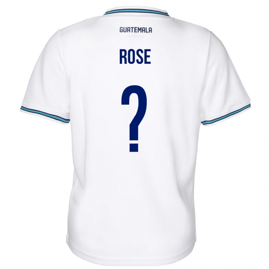 Niño Fútbol Camiseta Guatemala Michelle Rose #0 Blanco 1ª Equipación 24-26 México