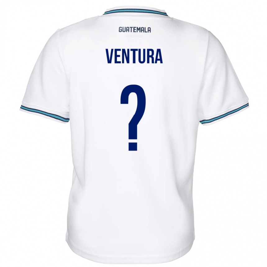 Niño Fútbol Camiseta Guatemala Lesly Ventura #0 Blanco 1ª Equipación 24-26 México