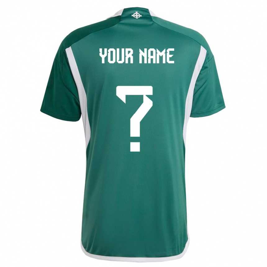 Niño Fútbol Camiseta Irlanda Del Norte Su Nombre #0 Verde 1ª Equipación 24-26 México