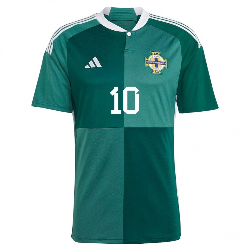 Niño Fútbol Camiseta Irlanda Del Norte Dion Charles #10 Verde 1ª Equipación 24-26 México