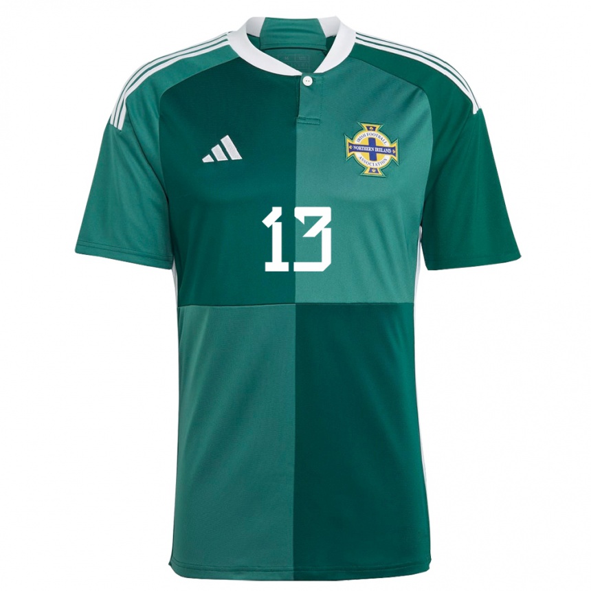 Niño Fútbol Camiseta Irlanda Del Norte Kelsie Burrows #13 Verde 1ª Equipación 24-26 México