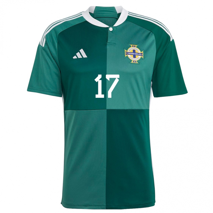 Niño Fútbol Camiseta Irlanda Del Norte Caragh Hamilton #17 Verde 1ª Equipación 24-26 México