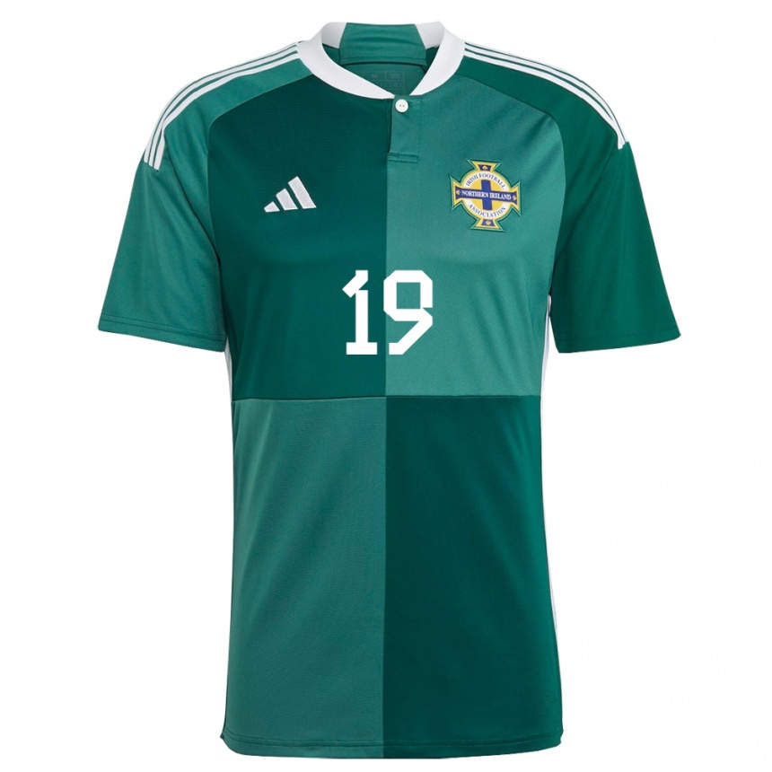 Niño Fútbol Camiseta Irlanda Del Norte Oscar Kelly #19 Verde 1ª Equipación 24-26 México