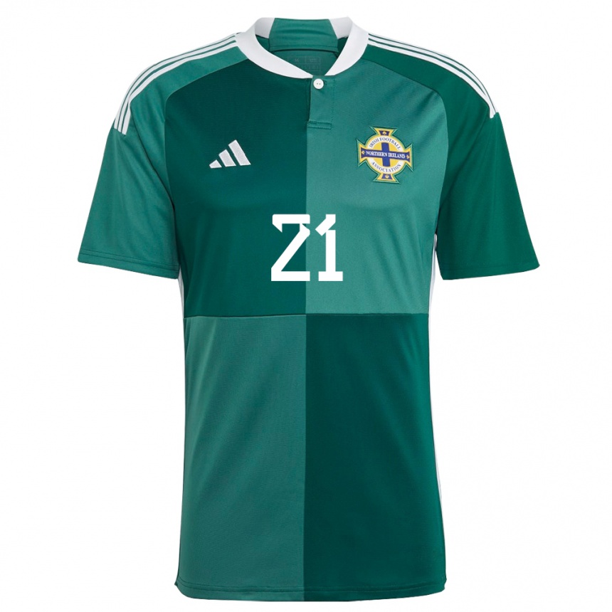 Niño Fútbol Camiseta Irlanda Del Norte Kerry Beattie #21 Verde 1ª Equipación 24-26 México