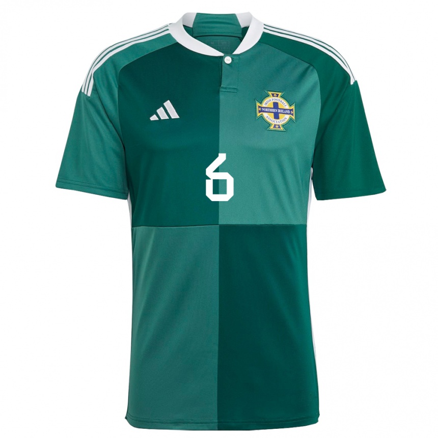 Niño Fútbol Camiseta Irlanda Del Norte Charlie Mccann #6 Verde 1ª Equipación 24-26 México