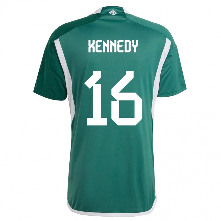 Niño Fútbol Camiseta Irlanda Del Norte Matty Kennedy #16 Verde 1ª Equipación 24-26 México