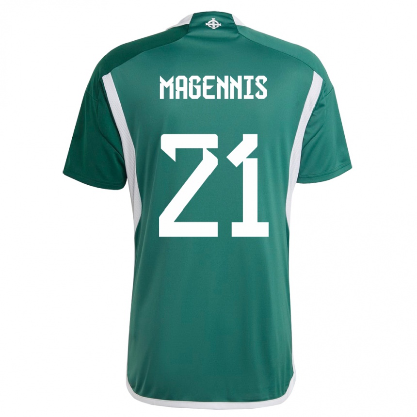 Niño Fútbol Camiseta Irlanda Del Norte Josh Magennis #21 Verde 1ª Equipación 24-26 México