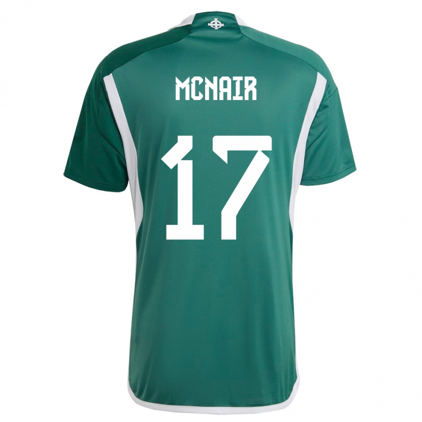 Niño Fútbol Camiseta Irlanda Del Norte Paddy Mcnair #17 Verde 1ª Equipación 24-26 México