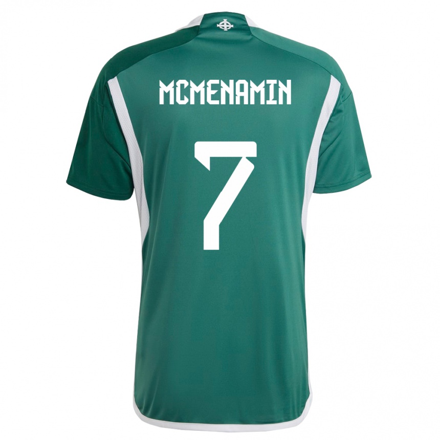 Niño Fútbol Camiseta Irlanda Del Norte Conor Mcmenamin #7 Verde 1ª Equipación 24-26 México