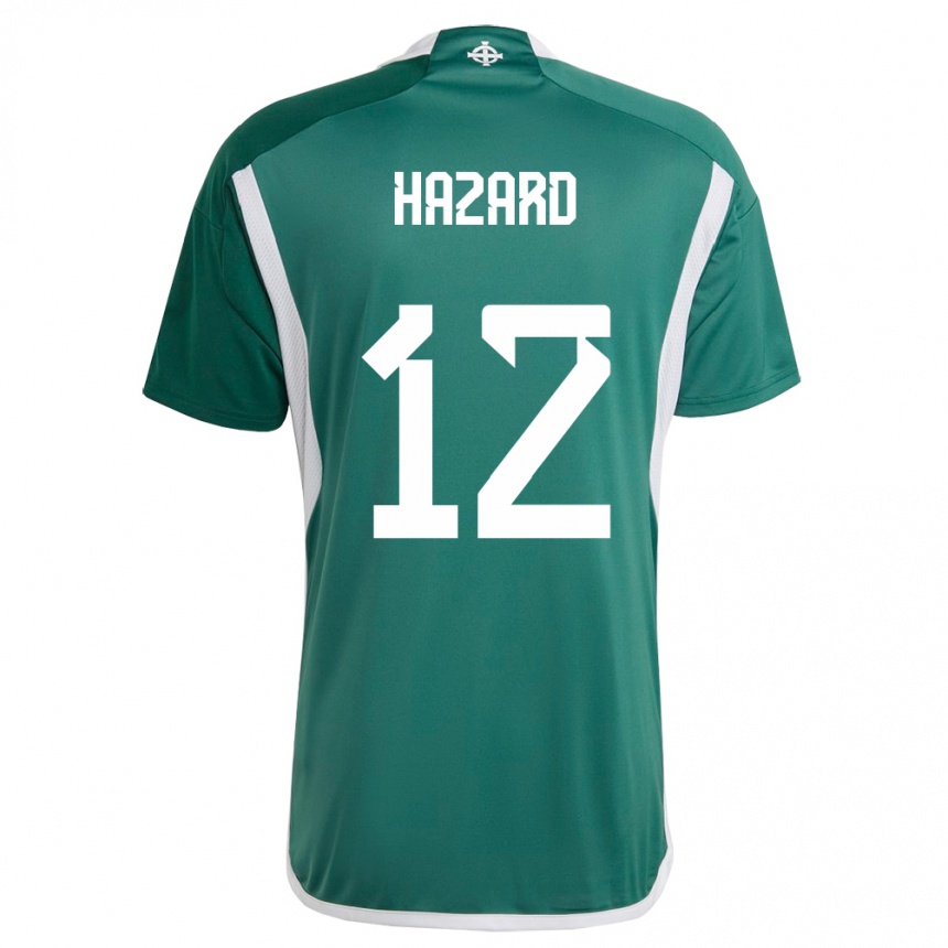 Niño Fútbol Camiseta Irlanda Del Norte Conor Hazard #12 Verde 1ª Equipación 24-26 México