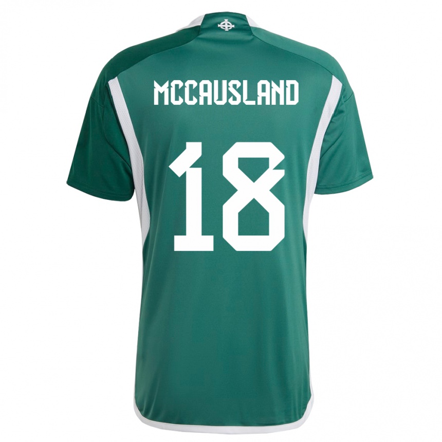 Niño Fútbol Camiseta Irlanda Del Norte Ross Mccausland #18 Verde 1ª Equipación 24-26 México