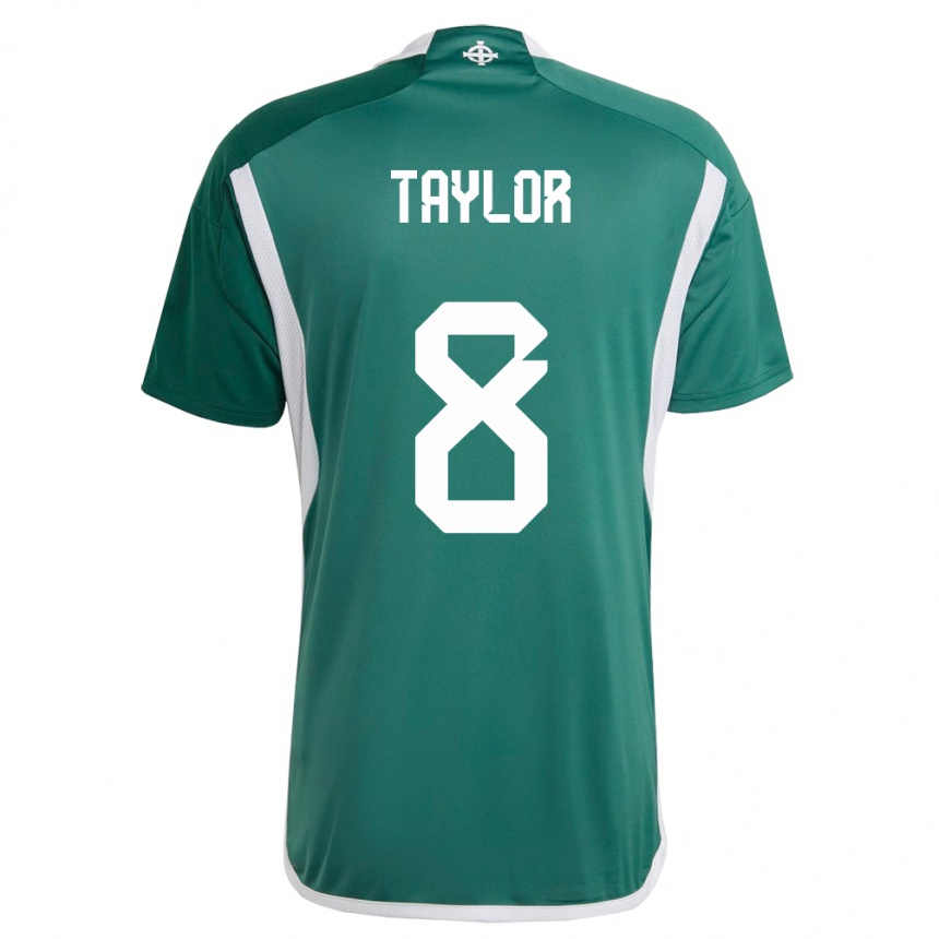 Niño Fútbol Camiseta Irlanda Del Norte Dale Taylor #8 Verde 1ª Equipación 24-26 México