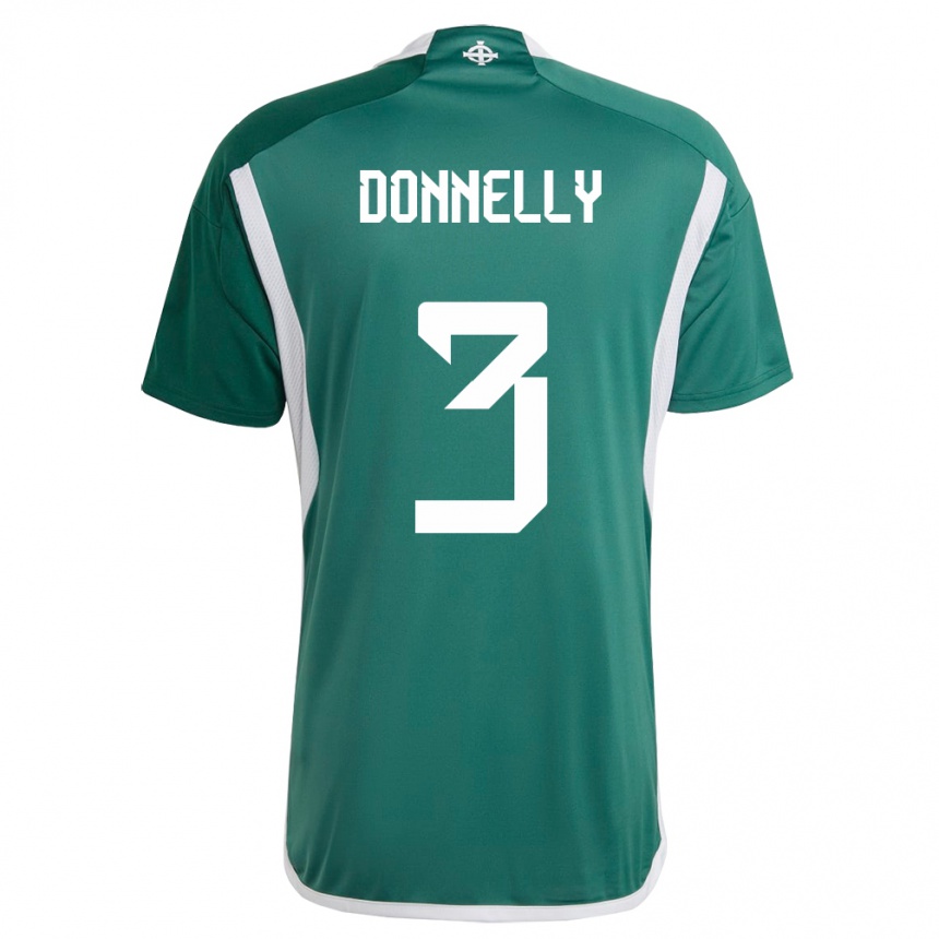 Niño Fútbol Camiseta Irlanda Del Norte Aaron Donnelly #3 Verde 1ª Equipación 24-26 México