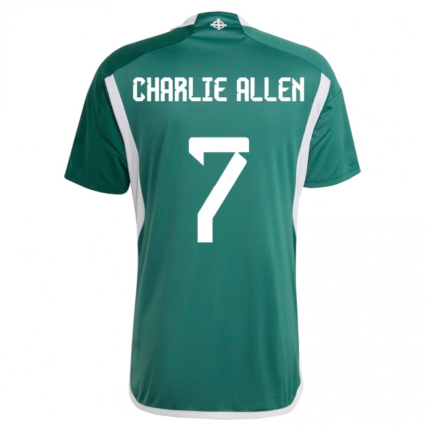 Niño Fútbol Camiseta Irlanda Del Norte Charlie Allen #7 Verde 1ª Equipación 24-26 México