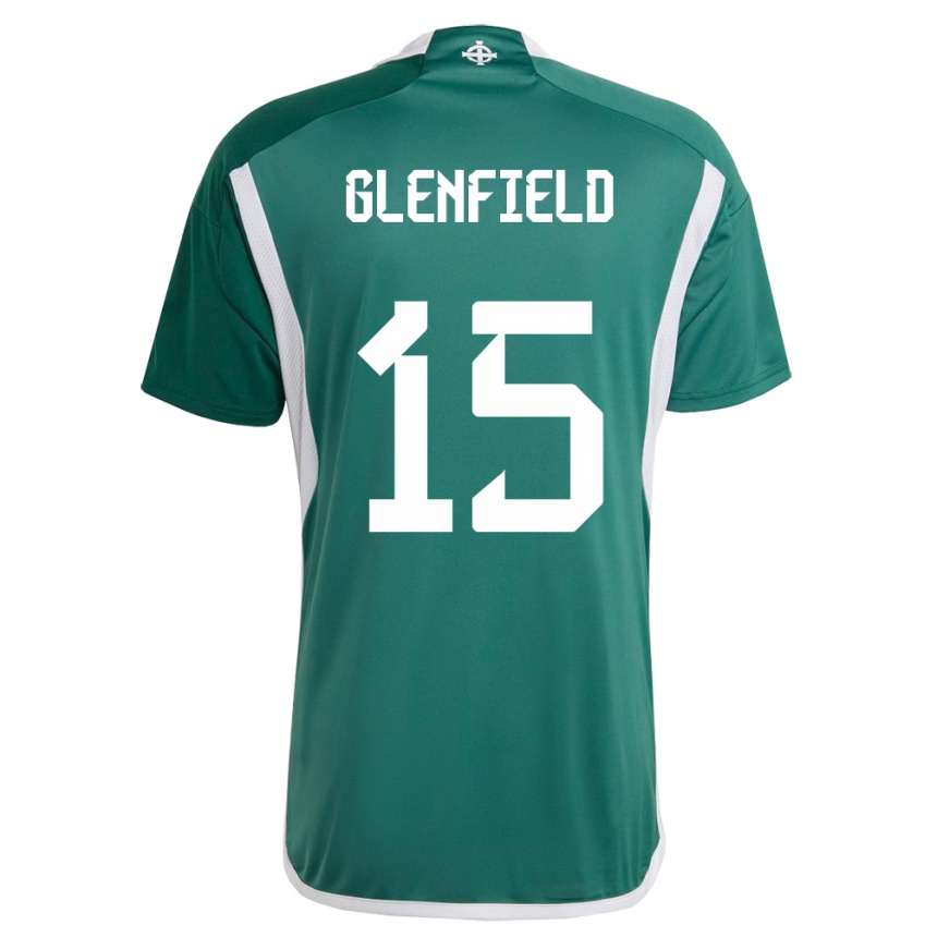 Niño Fútbol Camiseta Irlanda Del Norte Sam Glenfield #15 Verde 1ª Equipación 24-26 México