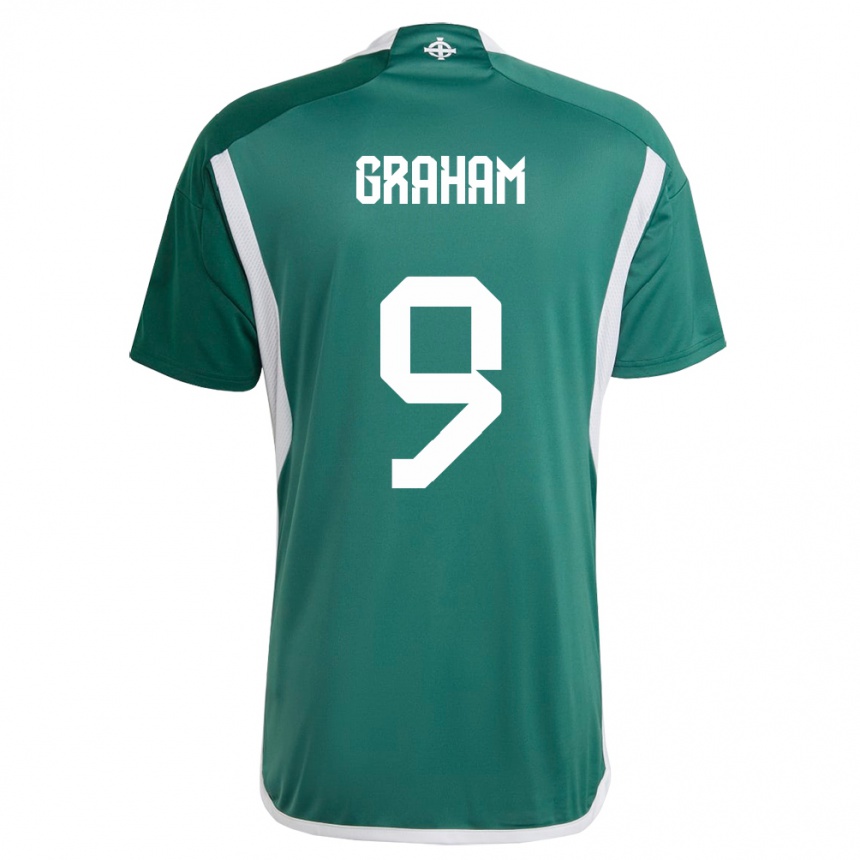 Niño Fútbol Camiseta Irlanda Del Norte Braiden Graham #9 Verde 1ª Equipación 24-26 México