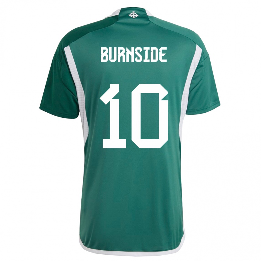 Niño Fútbol Camiseta Irlanda Del Norte Callum Burnside #10 Verde 1ª Equipación 24-26 México