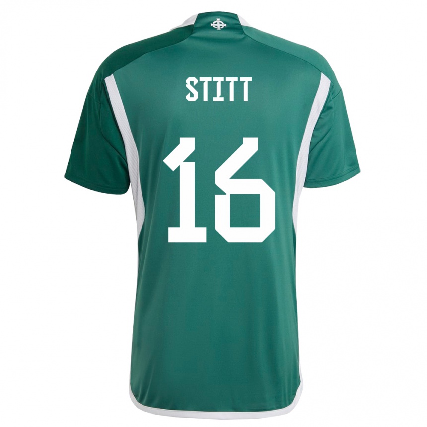 Niño Fútbol Camiseta Irlanda Del Norte Dylan Stitt #16 Verde 1ª Equipación 24-26 México