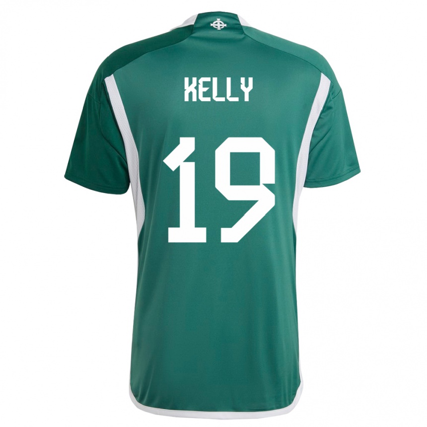 Niño Fútbol Camiseta Irlanda Del Norte Oscar Kelly #19 Verde 1ª Equipación 24-26 México