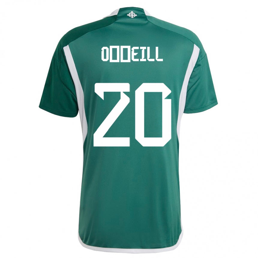 Niño Fútbol Camiseta Irlanda Del Norte Ceadach O’neill #20 Verde 1ª Equipación 24-26 México