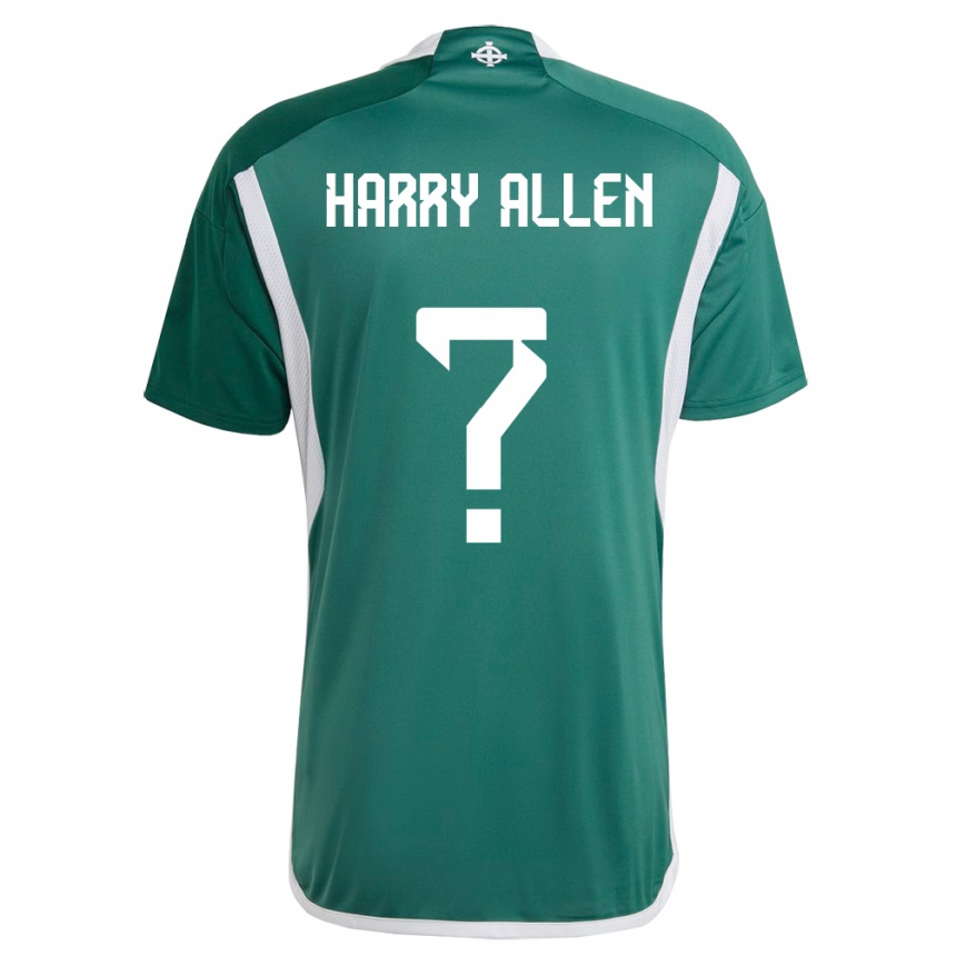 Niño Fútbol Camiseta Irlanda Del Norte Harry Allen #0 Verde 1ª Equipación 24-26 México