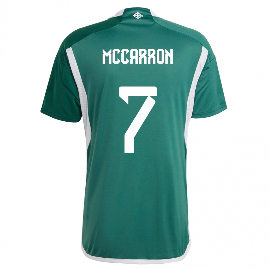 Niño Fútbol Camiseta Irlanda Del Norte Chloe Mccarron #7 Verde 1ª Equipación 24-26 México