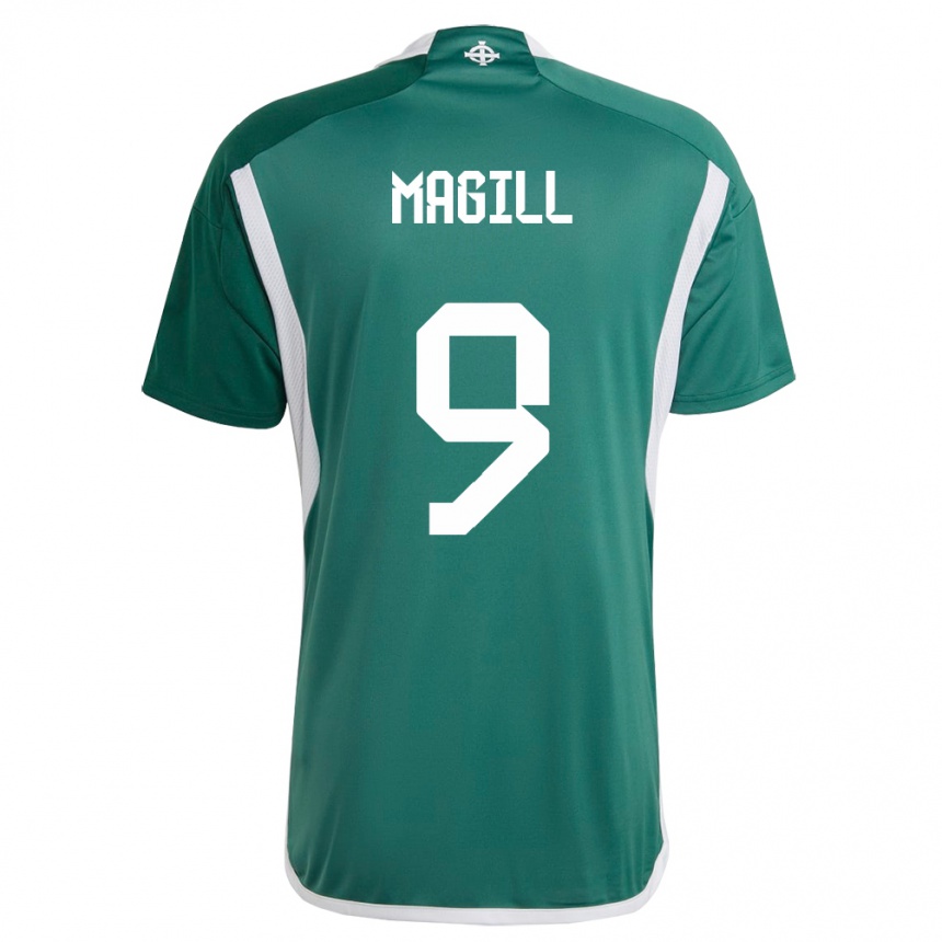 Niño Fútbol Camiseta Irlanda Del Norte Simone Magill #9 Verde 1ª Equipación 24-26 México