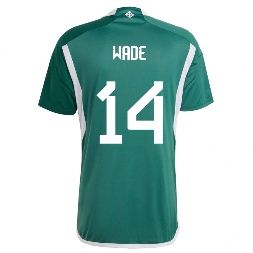 Niño Fútbol Camiseta Irlanda Del Norte Lauren Wade #14 Verde 1ª Equipación 24-26 México