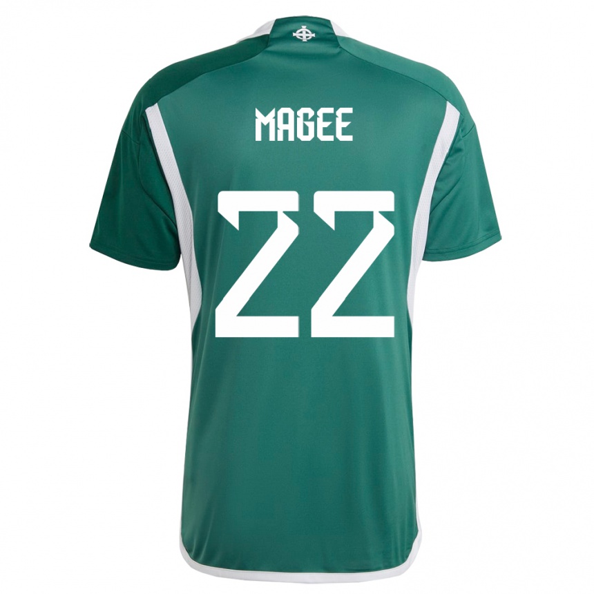 Niño Fútbol Camiseta Irlanda Del Norte Abbie Magee #22 Verde 1ª Equipación 24-26 México