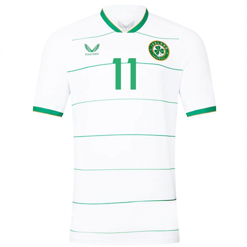 Niño Fútbol Camiseta Irlanda James Mcclean #11 Blanco 2ª Equipación 24-26 México