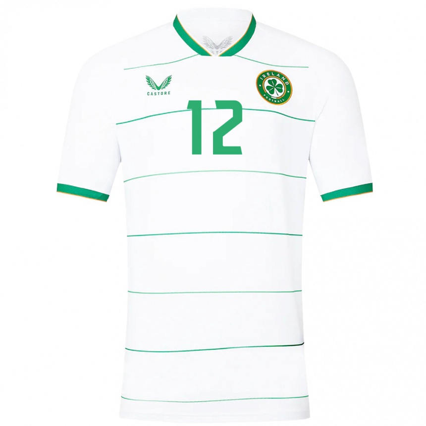 Niño Fútbol Camiseta Irlanda Jaden Umeh #12 Blanco 2ª Equipación 24-26 México