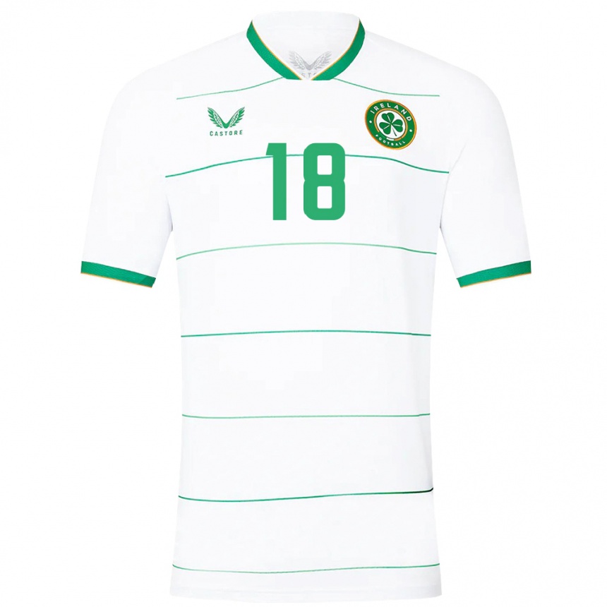 Niño Fútbol Camiseta Irlanda Matthew Murray #18 Blanco 2ª Equipación 24-26 México