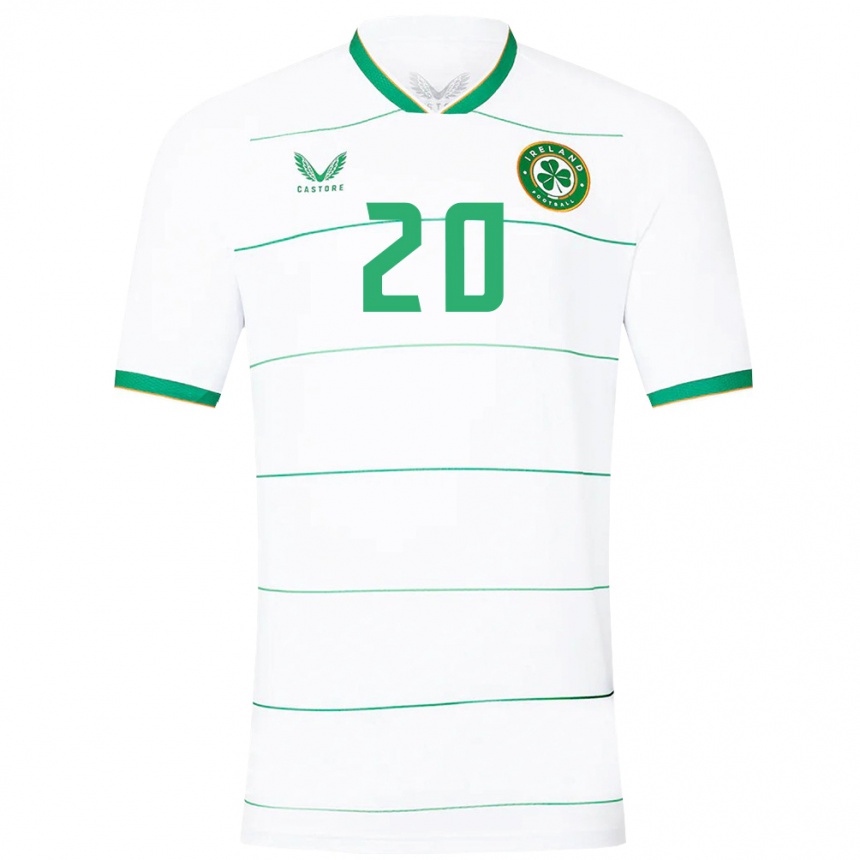 Niño Fútbol Camiseta Irlanda Glenn Mcconnell #20 Blanco 2ª Equipación 24-26 México