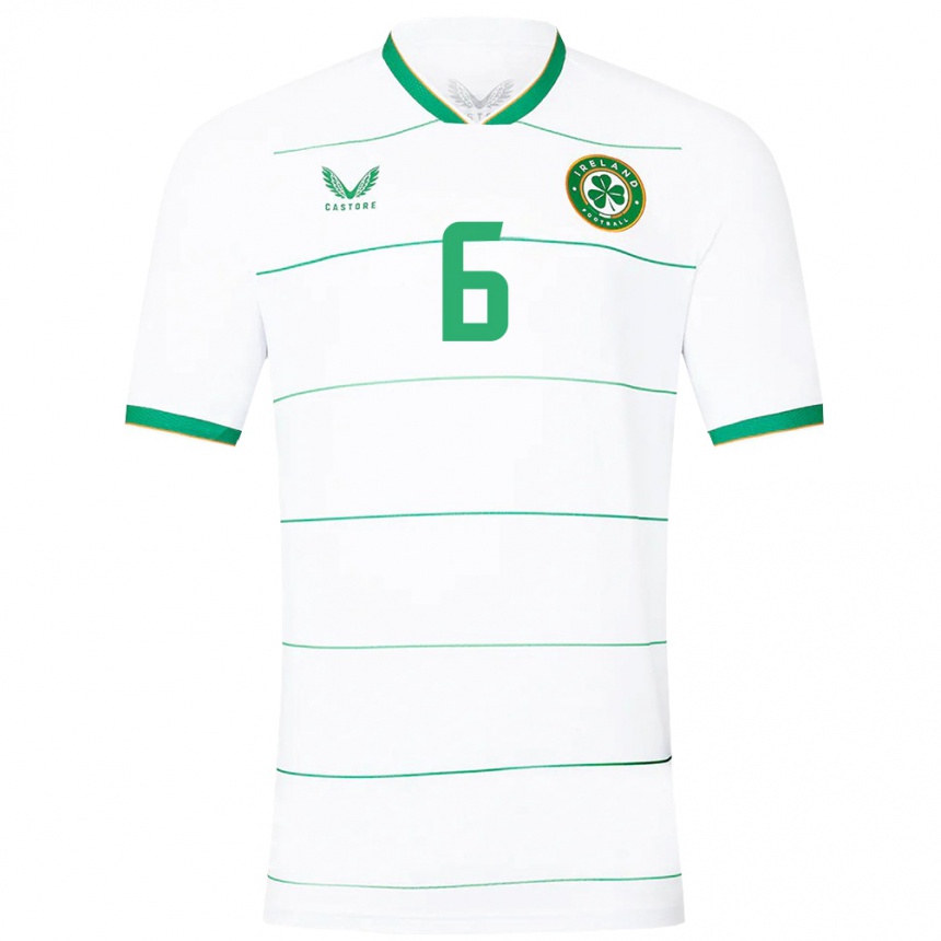 Niño Fútbol Camiseta Irlanda Megan Connolly #6 Blanco 2ª Equipación 24-26 México