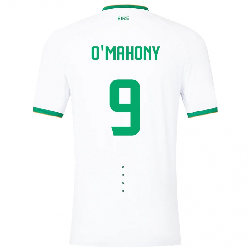 Niño Fútbol Camiseta Irlanda Mark O'mahony #9 Blanco 2ª Equipación 24-26 México