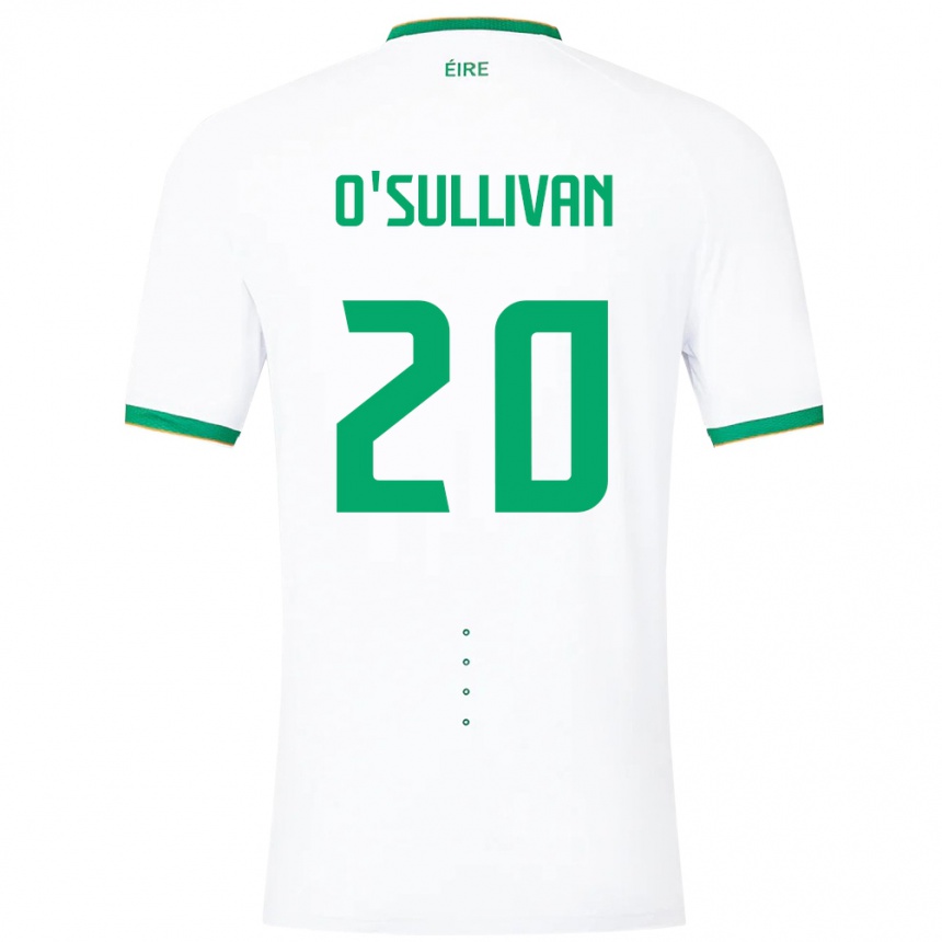 Niño Fútbol Camiseta Irlanda Cathal O'sullivan #20 Blanco 2ª Equipación 24-26 México