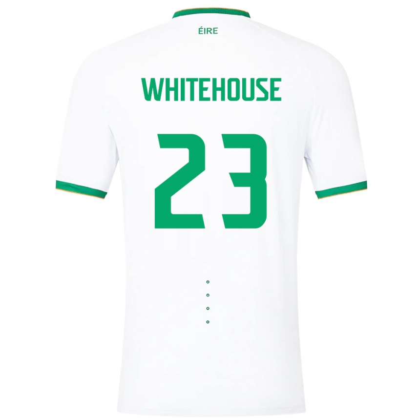 Niño Fútbol Camiseta Irlanda Sophie Whitehouse #23 Blanco 2ª Equipación 24-26 México