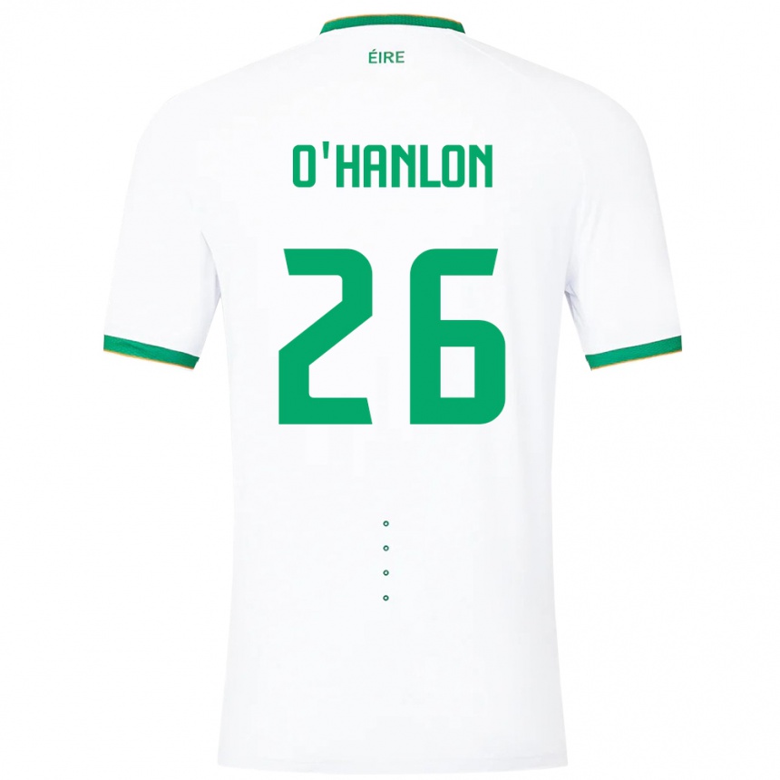 Niño Fútbol Camiseta Irlanda Tara O'hanlon #26 Blanco 2ª Equipación 24-26 México