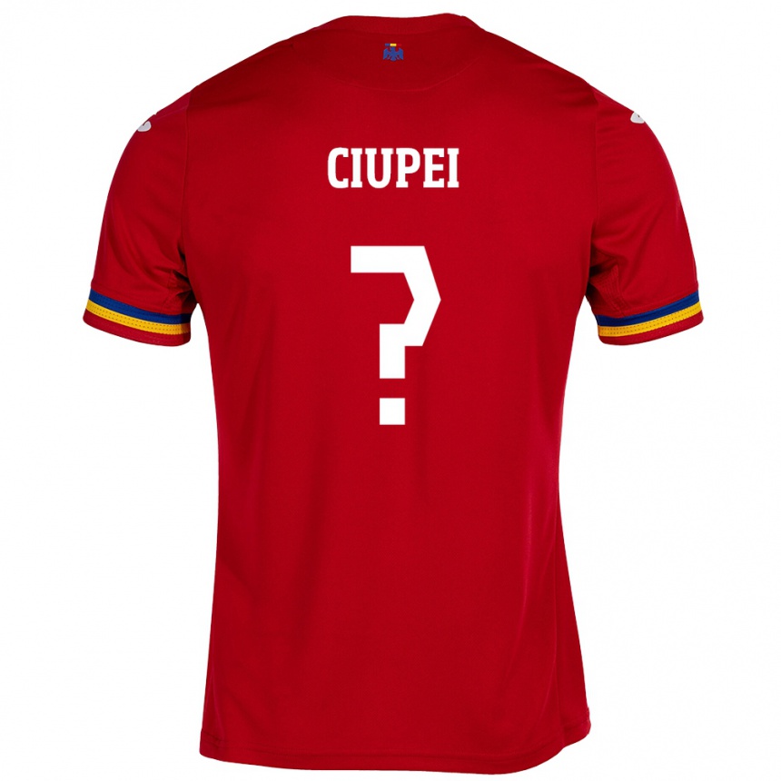 Niño Fútbol Camiseta Rumania Paul Ciupei #0 Rojo 2ª Equipación 24-26 México